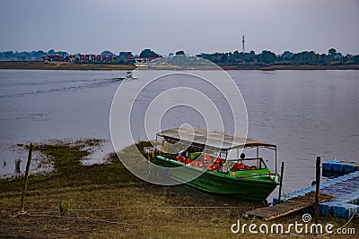 Local Ferry at Daybreak Editorial Stock Photo